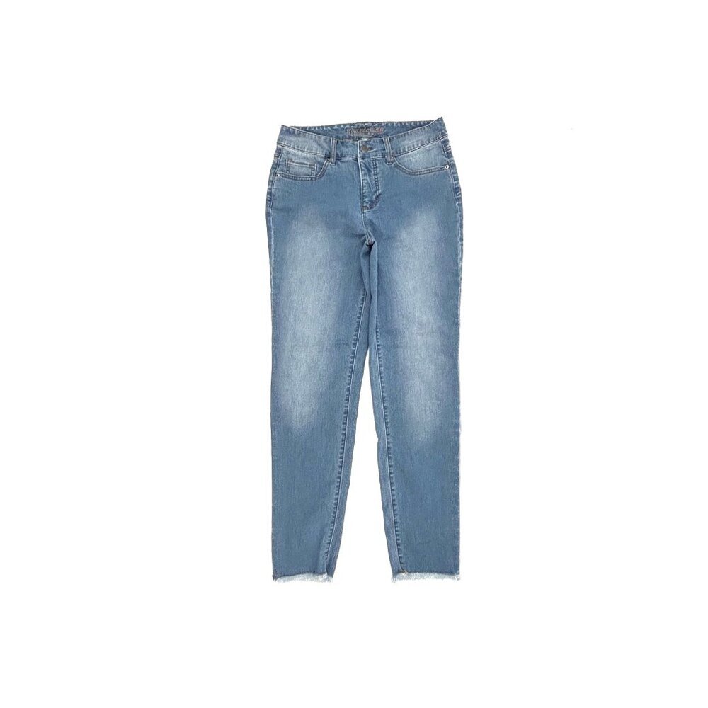 My Wonder Denim Skinny Raw Hem Womens' size‎ 4 Medium Wash Blue Denim jeans